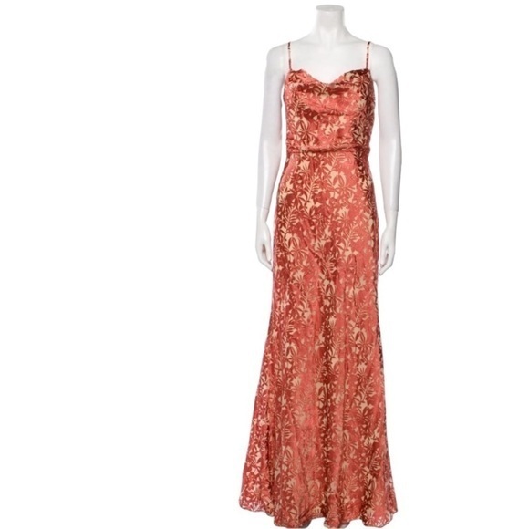 Jenny Yoo Bhldn Dahlia Dress Palermo Satin Burnout Nwt 12 New With Tags